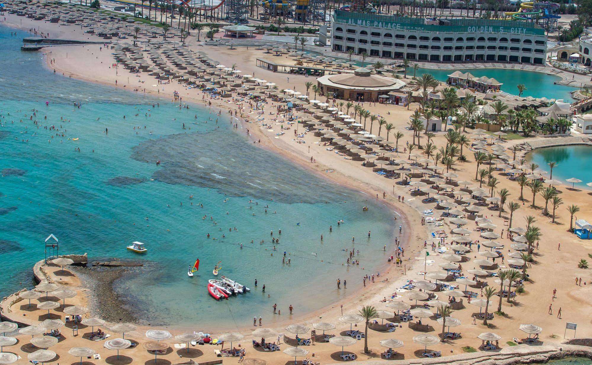 Golden 5 Sapphire Suites Hotel Hurghada Exteriör bild