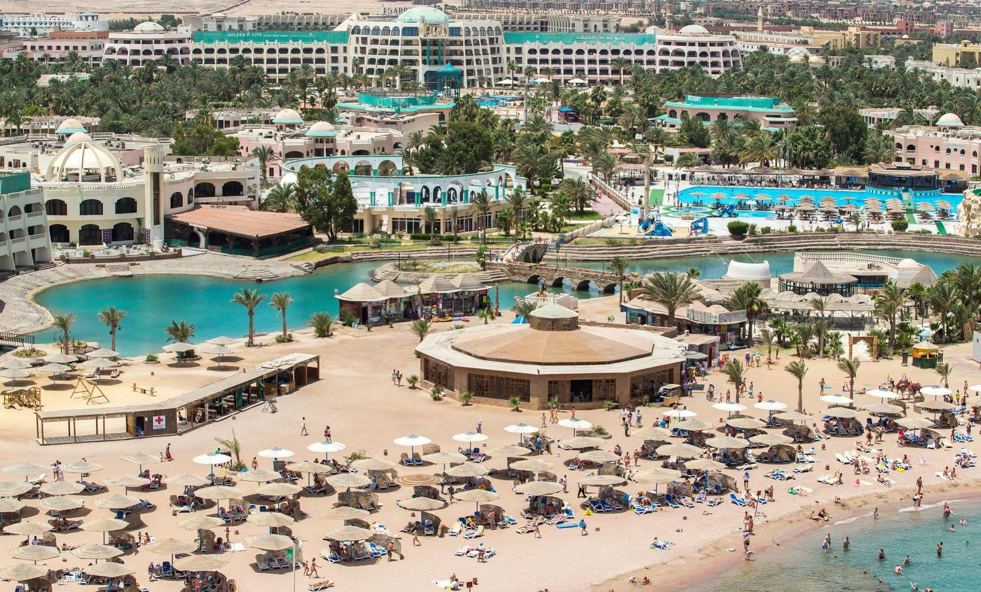Golden 5 Sapphire Suites Hotel Hurghada Exteriör bild
